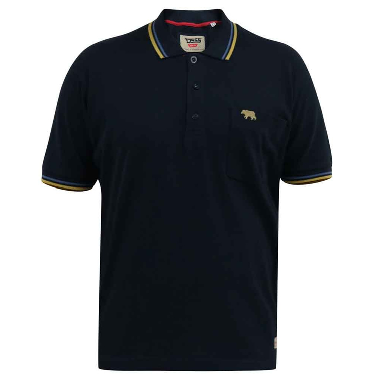 A11081XT Tall Fit D555 Pique Polo Shirt (Navy), Colour: Navy / Size: LT 38/40