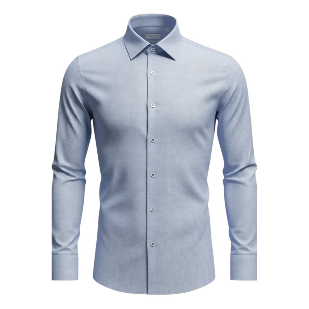 A11984XT Tall Fit Eterna Modern Fit Textured Shirt (Lt Blue), Colour: Lt Blue / Size: 16"