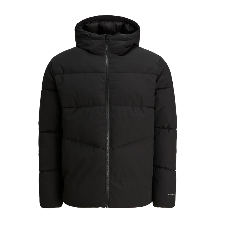 D6798 Jack and Jones Puffer Jacket (Black), Colour: Black / Size: 2XL 46/48