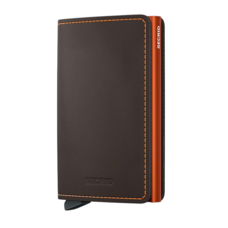 X971 Secrid Slim Leather Wallet RFID Cardprotector (Truffle), Colour: Truffle / Size: One